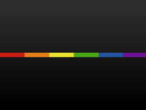Rainbow - Coloured Line On A Black Background Wallpaper