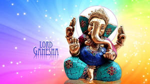 Rainbow Ganesh Full Hd Wallpaper