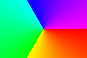Rainbow Geometric Fantasy Art Wallpaper