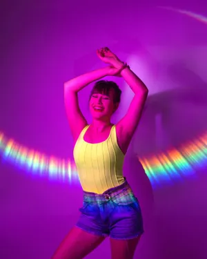Rainbow Girl Pfp For Tiktok Wallpaper