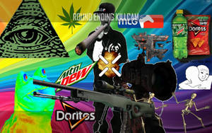 Rainbow Illuminati Meme Mlg Wallpaper