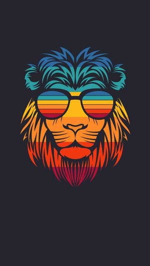 Rainbow Leo Lion Wallpaper