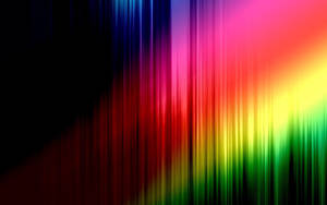 Rainbow Light On Vertical Lines Wallpaper