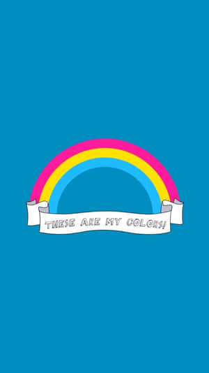 Rainbow Pan Flag Hues Digital Artwork Wallpaper