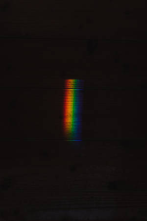 Rainbow Prism In Dark Wallpaper