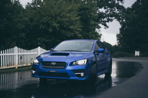 Raining Subaru Wrx Sti 4k Wallpaper