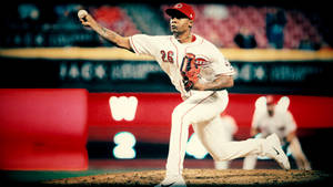 Raisel Iglesias For Cincinnati Reds Wallpaper