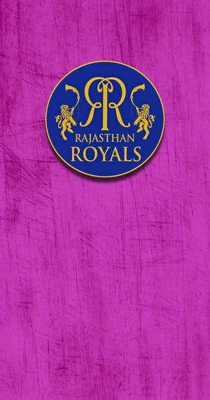 Rajasthan Royals Scratched Pink Background Wallpaper