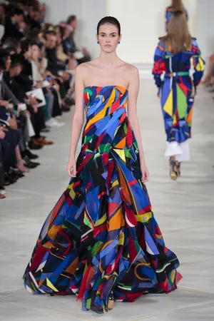 Ralph Lauren Corporation Blue Colorful Dress Wallpaper