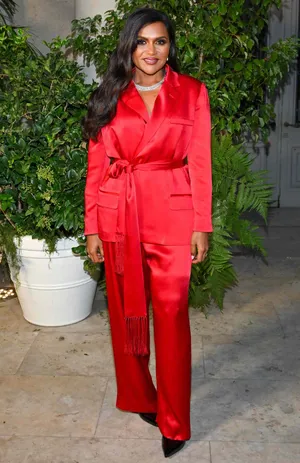 Ralph Lauren Corporation Red Pantsuit Wallpaper