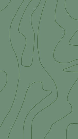 Random Green Lines Pattern Cute Sage Green Wallpaper
