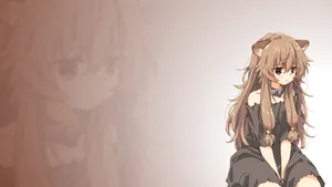Raphtalia Brown Background Wallpaper