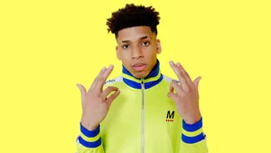 Rapper Nle Choppa In Yellow Wallpaper