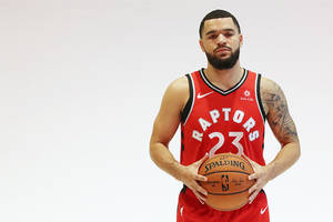 Raptors Fred Vanvleet Portrait Wallpaper