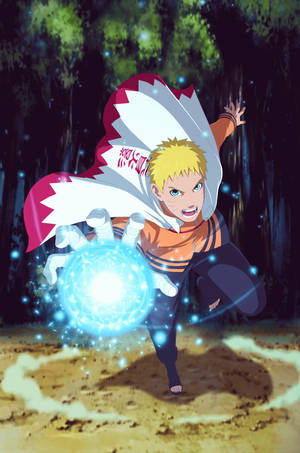 Rasengan Hokage Naruto Uzumaki Wallpaper