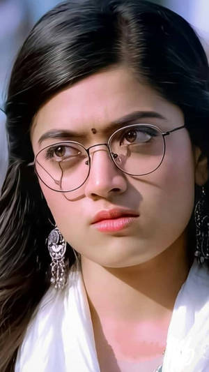 Rashmika Mandanna Hd Eyeglass Wallpaper