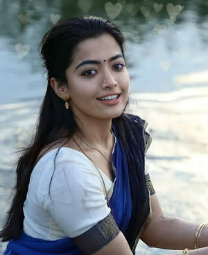 Rashmika Mandanna Hd Nose Piercing Wallpaper