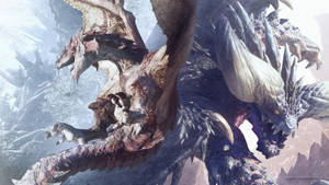 Rathalos And Nergigante Monster Hunter World Wallpaper