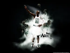 Ray Allen White Collage Wallpaper