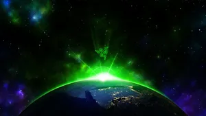 Razer Logo On Earth 4k Wallpaper
