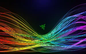 Razer Neon Rainbow 4k Wallpaper