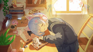 Re: Zero Rem Sleeping On Table Wallpaper