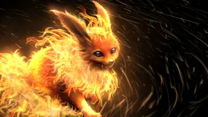 Real Flareon Pokemon Wallpaper
