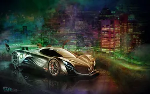 Really Cool Cars Silver Mazda Furai Wallpaper