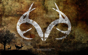 Realtree Camo White Symbol Wallpaper