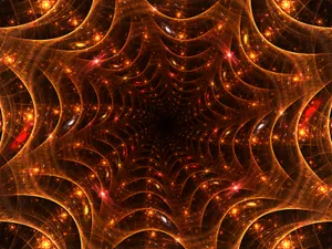 Receding Star Fractal Design Wallpaper