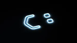 Reclining Neon Smile Wallpaper