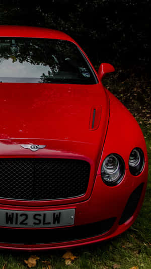 Red 2013 Bentley Iphone Wallpaper