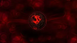 Red Abstract Bokeh Effect Wallpaper