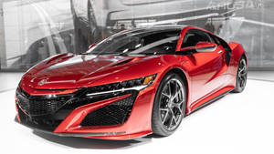 Red Acura Sports Car Wallpaper