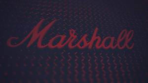Red Aesthetic Marshall Logo Wallpaper
