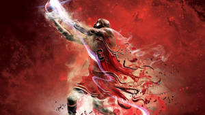 Red Aesthetic Michael Jordan Nba Desktop Wallpaper