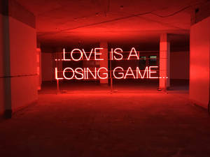 Red Aesthetic Neon Losing Game Wallpaper