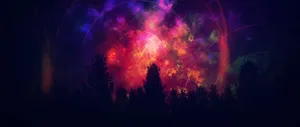 Red Aesthetic Night Light Wallpaper