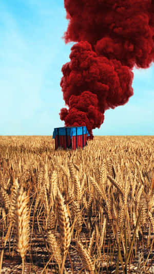 Red Airdrop Pubg Iphone Wallpaper