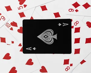 Red And Black Aesthetic Cards Wallpaper