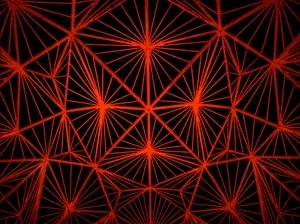 Red And Black Aesthetic Geometric Wallpaper