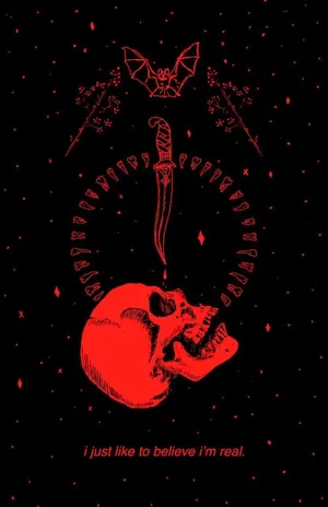 Red And Black Aesthetic Witchcraft Wallpaper