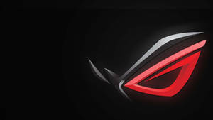 Red And Black Asus Rog Gaming Laptop Logo Wallpaper