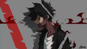 Red And Black Dabi Wallpaper