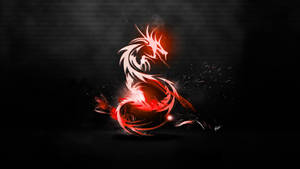 Red And Black Dragon Art Wallpaper
