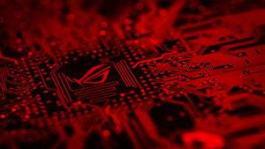 Red And Black Motherboard Wallpaper