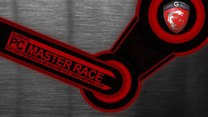 Red And Black Msi Pc Master Race Wallpaper