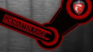 Red And Black Msi Pc Master Race Wallpaper