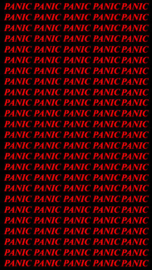 Red And Black Panic Mobile Wallpaper