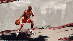 Red And Black Themed Michael Jordan Wallpaper